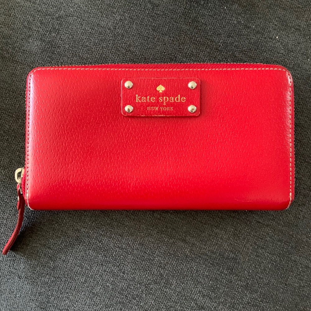 Kate Spade New York red continental wallet